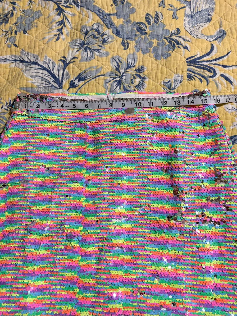 Jess Lea Sequin Mini Skirt in Multicolor Sz. medium - Picture 2 of 8